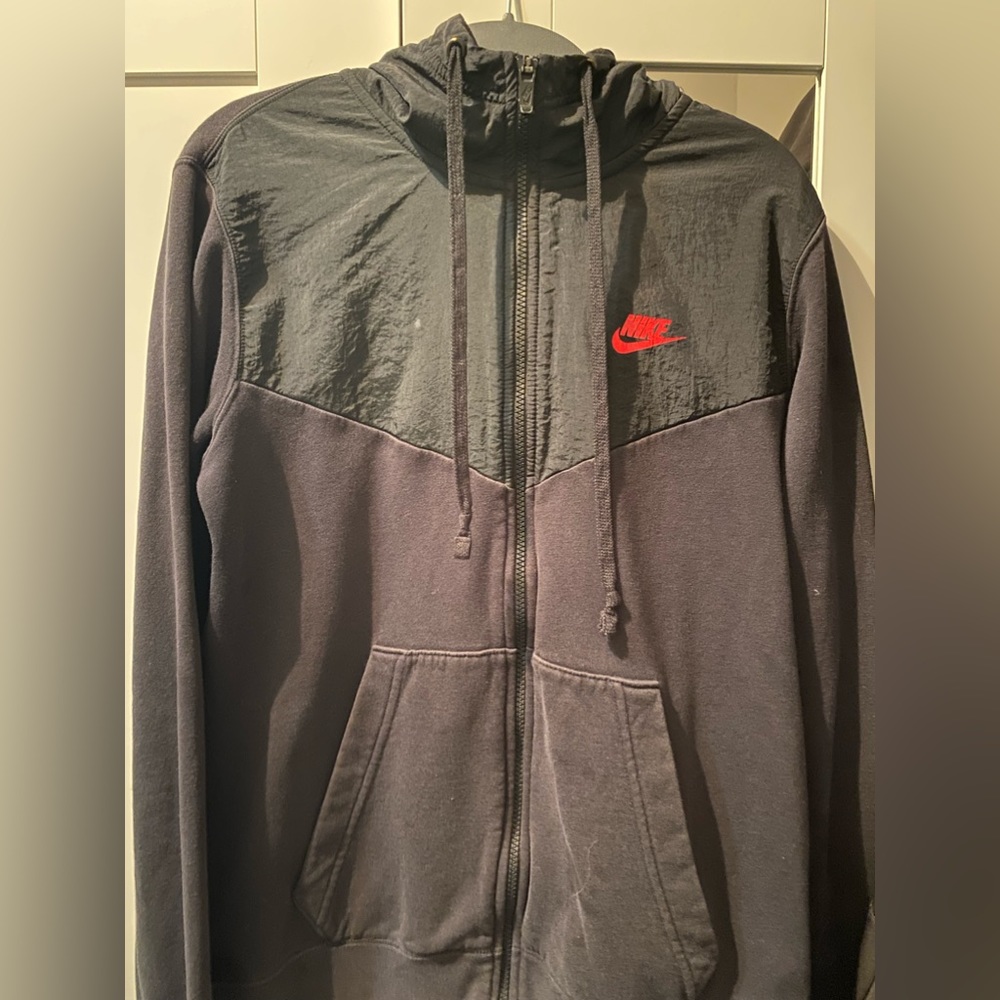 Nike tech sweater zip up w hoodie